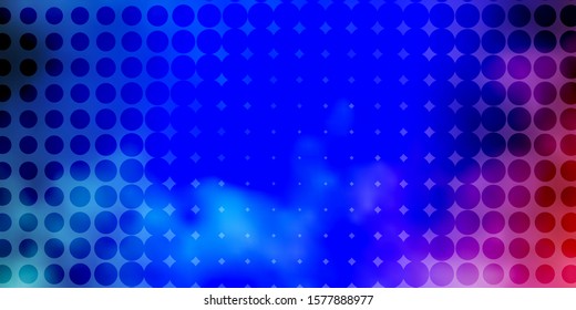 Light Blue, Red vector layout with circle shapes. Illustration with set of shining colorful abstract spheres. Design for posters, banners.