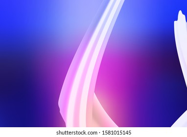 Light Blue, Red vector layout with curved lines. Brand new colorful illustration in simple style. New composition for your brand book.