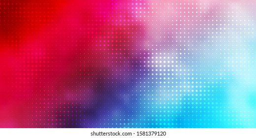Light Blue, Red vector layout with circle shapes. Abstract illustration with colorful spots in nature style. Pattern for wallpapers, curtains.