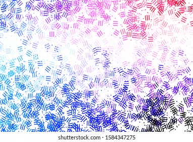 Light Blue, Red vector layout with flat lines, dots. Modern geometrical abstract illustration with Lines. Best design for your ad, poster, banner.