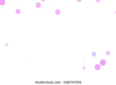 Light Blue, Red vector layout with circle shapes. Illustration with set of shining colorful abstract circles. Pattern for beautiful websites.