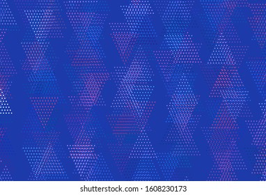 Light Blue, Red vector layout with circles, lines. Beautiful illustration with circles, triangles in nature style. Template for wallpapers.