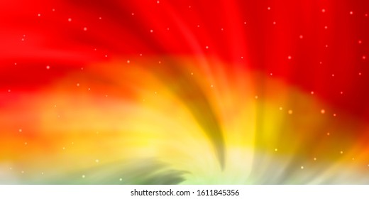 Light Blue, Red vector layout with bright stars. Decorative illustration with stars on abstract template. Theme for cell phones.