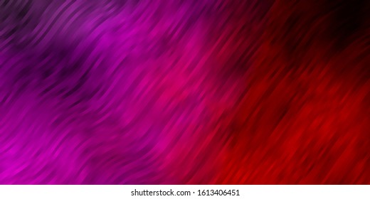 Light Blue, Red vector layout with wry lines. Colorful abstract illustration with gradient curves. Pattern for ads, commercials.