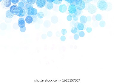 Light Blue, Red vector layout with circle shapes. Abstract illustration with colored bubbles in nature style. Design for your business advert.