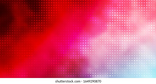 Light Blue, Red vector layout with circle shapes. Abstract illustration with colorful spots in nature style. Pattern for wallpapers, curtains.