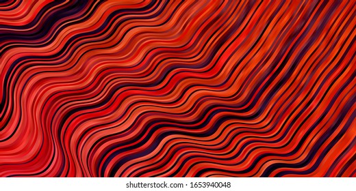 Light Blue, Red vector layout with curves. Illustration in halftone style with gradient curves. Best design for your ad, poster, banner.