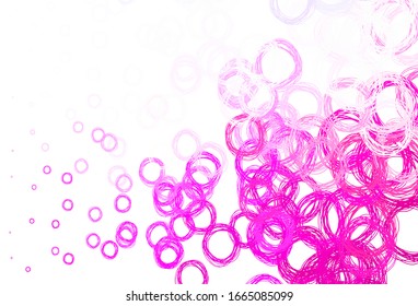 Light Blue, Red vector layout with circle shapes. Blurred decorative design in abstract style with bubbles. New template for your brand book.