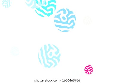 Light Blue, Red vector layout with circle shapes. Abstract illustration with colored bubbles in nature style. Pattern for textures of wallpapers.