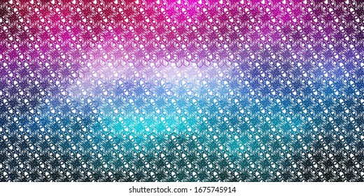 Light Blue, Red vector layout with wry lines. Colorful geometric sample with gradient curves.  Best design for your posters, banners.