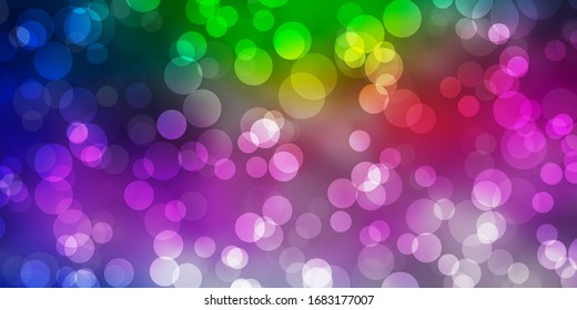 Light Blue, Red vector layout with circle shapes. Modern abstract illustration with colorful circle shapes. Design for your commercials.