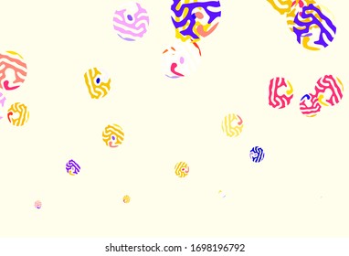 Light Blue, Red vector layout with circle shapes. Blurred decorative design in abstract style with bubbles. Design for poster, banner of websites.