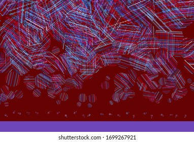 Light Blue, Red vector layout with circle shapes. Illustration with set of shining colorful abstract circles. Pattern for futuristic ad, booklets.