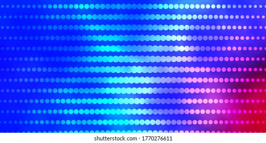 Light Blue, Red vector layout with circles. Abstract decorative design in gradient style with bubbles. Pattern for booklets, leaflets.