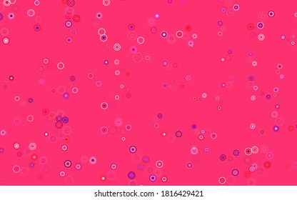 Light Blue, Red vector layout with circle shapes. Modern abstract illustration with colorful water drops. Pattern for ads, leaflets.