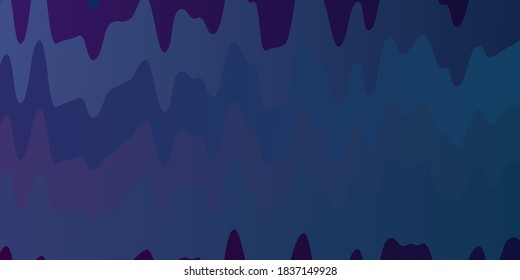 Light Blue, Red vector layout with curves. Colorful abstract illustration with gradient curves. Template for your UI design.