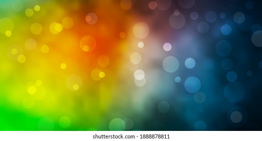 Azul claro, diseño vectorial rojo con formas redondeadas. Resumen de diseño decorativo en estilo gradiente con burbujas. Patrón para sitios web.