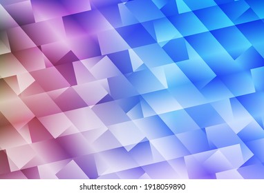 Azul claro, diseño vectorial rojo con líneas, rectángulos. Ilustración abstracta moderna con rectángulos coloridos. Patrón de anuncios comerciales, folletos, folletos