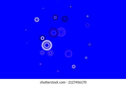 Light Blue, Red vector layout with circle shapes. Abstract illustration with colored bubbles in nature style. Pattern for futuristic ad, booklets.