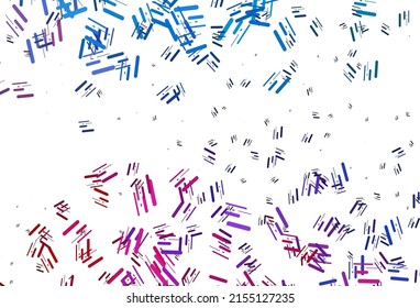 Hellblau, roter Vektor-Layout mit flachen Linien. Farbige Illustration mit schmalen Linien. Muster für Geschäftsunterlagen, Faltblätter.