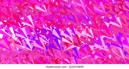 Light blue, red vector layout with triangle forms. Outstanding abstract illustration with range of colorful triangles. An easy addition to your commertials.