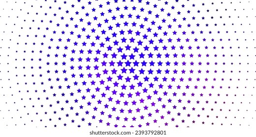 Light Blue, Red vector layout with bright stars. Blur decorative design in simple style with stars. Pattern for websites, landing pages.