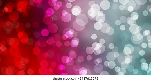 Light Blue, Red vector layout with circle shapes. Abstract colorful disks on simple gradient background. Pattern for business ads.