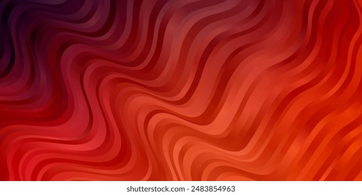 Light Blue, Red vector layout with wry lines. Bright illustration with gradient circular arcs. Design for your business promotion.