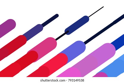 Light Blue, Red vector layout with flat lines. Blurred decorative design in simple style with lines. Smart design for your business advert.