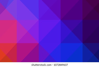 Light Blue, Red vector low poly texture. Geometric illustration in Origami style with gradient.  That pattern can be used as a part of a brand book.