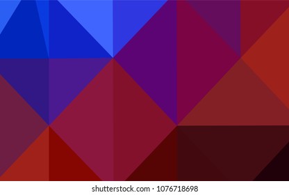 Light Blue, Red vector low poly texture. Creative illustration in halftone style with gradient. Textured pattern can be used for background.