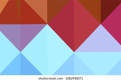 Light Blue, Red vector low poly texture. Glitter abstract illustration with an elegant design. A completely new design for your business.