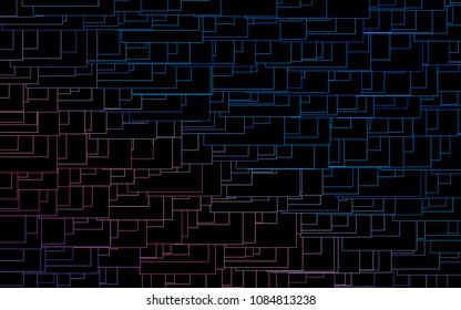Light Blue, Red vector low poly background. A sample with a polygonal design. Illustration in polygonal style with repeating squares