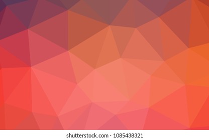 Light Blue, Red vector low poly texture. Polygonal abstract illustration with gradient. Polygonal design for your web site.