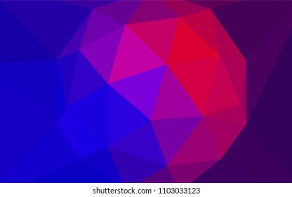 Light Blue, Red vector low poly cover. Polygonal abstract illustration with gradient. A completely new design for your leaflet.
