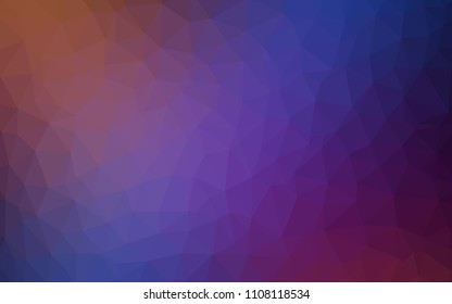 Light Blue, Red vector low poly cover. Creative illustration in halftone style with triangles. Brand new design for your business.