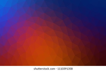 Light Blue, Red vector low poly layout. Geometric illustration in Origami style with gradient.  Textured pattern for your backgrounds.