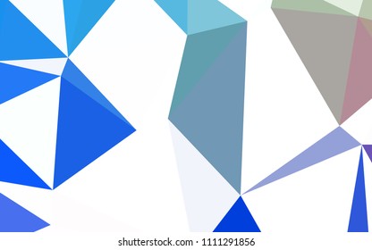 Light Blue, Red vector low poly texture. A completely new color illustration in a polygonal style. Polygonal design for your web site.