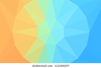 Light Blue, Red vector low poly cover with a diamond. Colorful illustration in a polygonal style. Best triangular design for your business.