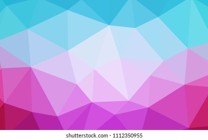 Light Blue, Red vector low poly layout. Modern abstract illustration with triangles. A completely new design for your leaflet.