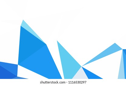Light Blue, Red vector low poly cover. A completely new color illustration in a polygonal style. Polygonal design for your web site.