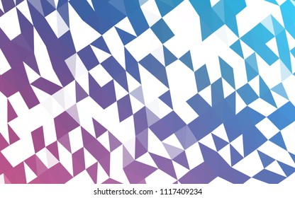 Light Blue, Red vector low poly pattern. Creative geometric illustration in Origami style with gradient. The elegant pattern can be used as part of a brand book.