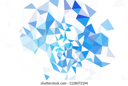 Light Blue, Red vector low poly cover. Creative geometric illustration in Origami style with gradient. Template for cell phone's backgrounds.