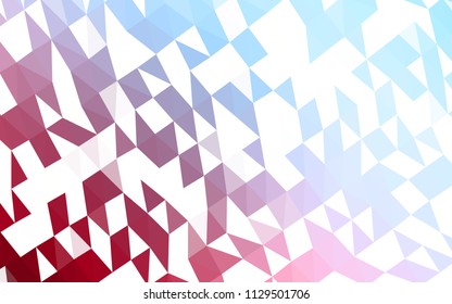 Light Blue, Red vector low poly cover. Creative geometric illustration in Origami style with gradient. A completely new design for your business.
