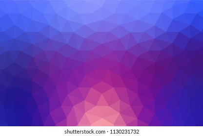 Light Blue, Red vector low poly texture. Creative illustration in halftone style with triangles. Pattern for a brand book's backdrop.