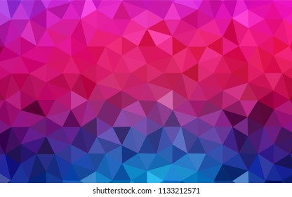 Light Blue, Red vector low poly layout. A sample with polygonal shapes. A completely new design for your leaflet.