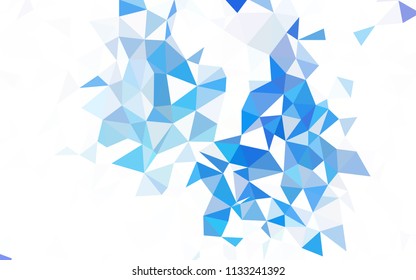 Light Blue, Red vector low poly texture. Colorful illustration in polygonal style with gradient. Template for cell phone's backgrounds.