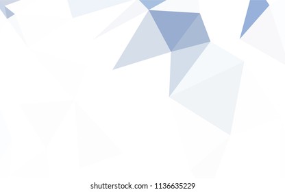 Light Blue, Red vector low poly cover. Modern abstract illustration with triangles. New template for your brand book.