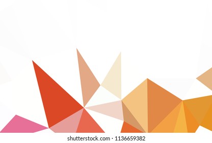 Light Blue, Red vector low poly texture. Creative geometric illustration in Origami style with gradient. Polygonal design for your web site.