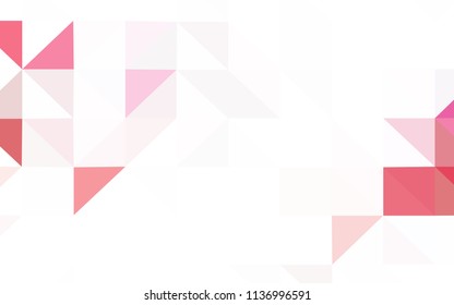 Light Blue, Red vector low poly cover. Shining colorful illustration with triangles. Best triangular design for your business.